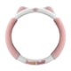 thumbnail image 1 of Funda de volante de felpa con orejas de gato, fácil de instalar y cómoda, para mujer. Rosa, 1 of 8