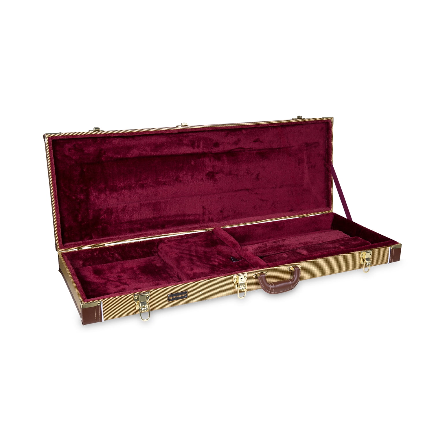 Crossrock Vintage Vibe Case for Fender Telecaster & Stratocaster Electric Guitar