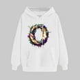 thumbnail image 2 of VBTAPA 2025 Mardi Gras Hoodies for Women Carnival Mask Graphic Hooded Sweatshirt Glitter Holiday Party Hoodie Parade Celebration Sweatshirts White M, 2 of 6
