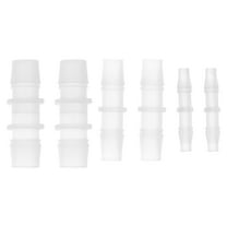 Unique Bargains 3/16" 1/2" 3/8" 6 Pcs 3 Sizes of Plastic Hose Barb Fitting Assortment PP 1 Set
