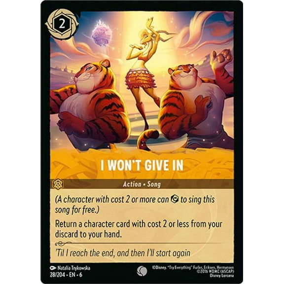 Disney Lorcana Azurite Sea Common I Won't Give In #28
