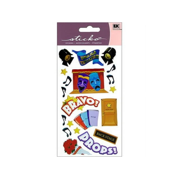 EK Success Sticko Drama Theater Sticker, 20 Piece