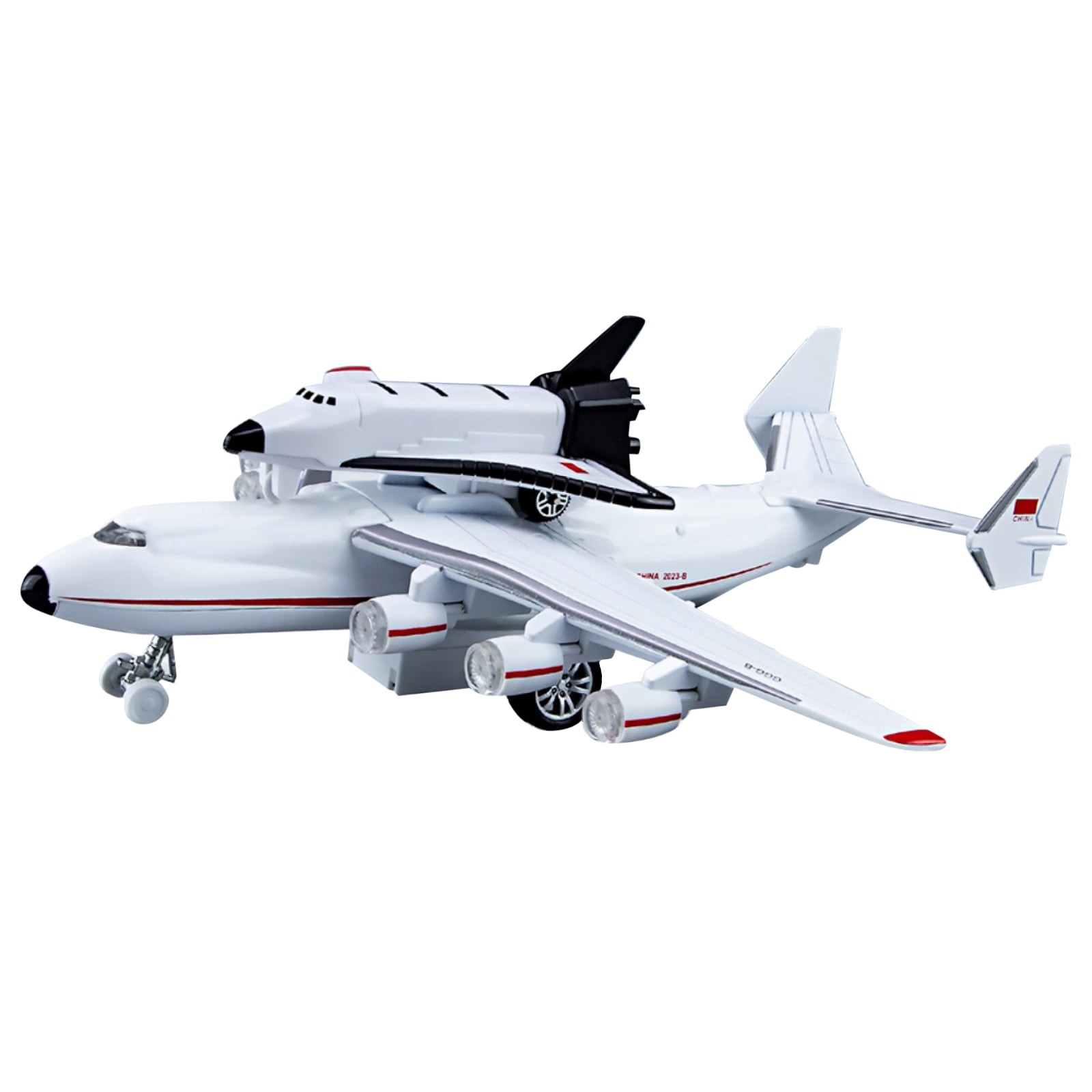 APPLAYERR 1/400 Scale An-225 Mriya Buran Orbiter Aircraft Model Soviet Diecast Plane Collectible Display Gift w Stand