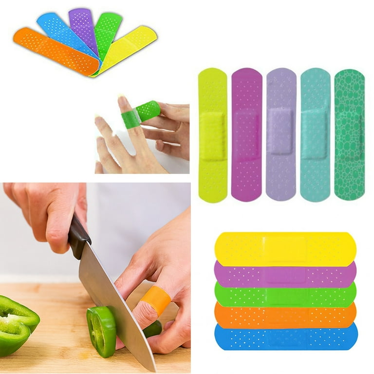Weewooday120 Pcs Kids Waterproof Bandages Bulk Colorful