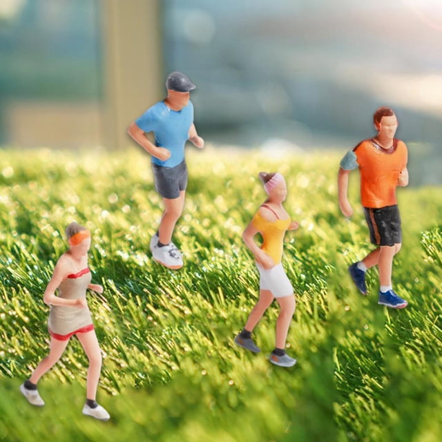 4 Uds 1/87 Yotijar Personajes Deportivos en Miniatura Figura de Personas en Miniatura