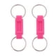 thumbnail image 2 of 2 llaveros de liberación rápida con anillos desmontables y fáciles de desmontar. Rosa roja, 2 of 8