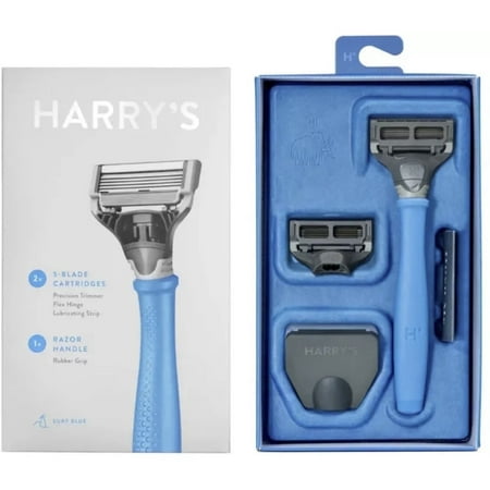 Harry's Truman Protecting Razor Set, Men's, 5-Blade Cartridges, with 2 Razor Cartridges, 1 Count