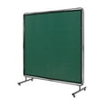 thumbnail image 7 of Welding Screen 6x6ft with Frame, Flame-Resistant Welding Curtain, Mobile Welding Protection with Wheels, UV Protection, Workshop Industrial Use, Green, 7 of 7