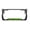 Black/lime green, variant on Aloha Hawaii Hibiscus Floral Flowers Design Palm Tree Heavy Duty Metal License Plate Frame Auto License Plate Frame/Car Accessories (Black/Yellow)