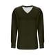 thumbnail image 3 of HongQid Plus-Size Shirts for Women Trendy V Neck Tops Oversized Long Sleeve Tees Dressy Pullover Tunics, 3 of 4