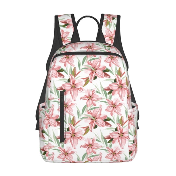 Easygdp Lilies Flowers para Easygdp Yak - Mochila Casual Ligera y Resistente para Viaje y Senderismo para Hombres y Mujeres