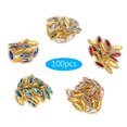 thumbnail image 2 of AMONIDA Garment Bead 100Pcs Marquise Rhinestones Rings Plastic Multi-Color Sewing Clothes Sequins, 2 of 8