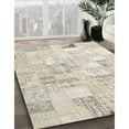 thumbnail image 2 of Ahgly Company Indoor Rectangle Contemporary Light French Beige Brown Patchwork Area Rugs, 6' x 9', 2 of 6