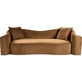 thumbnail image 3 of Meridian Furniture Destin Saddle Velvet Sofa, 3 of 21