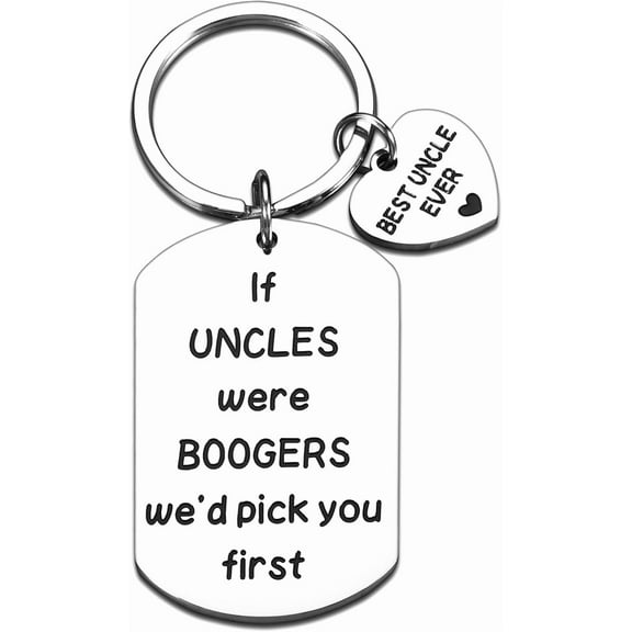 Uncle Gifts for Men Keychain for Uncle Birthday Christmas Gifts for Him Uncle Thank You Gifts for New First Time Uncle Gifts from Niece Nephew to Uncles Keyring Xmas Stocking Stuffers for Men Uncle