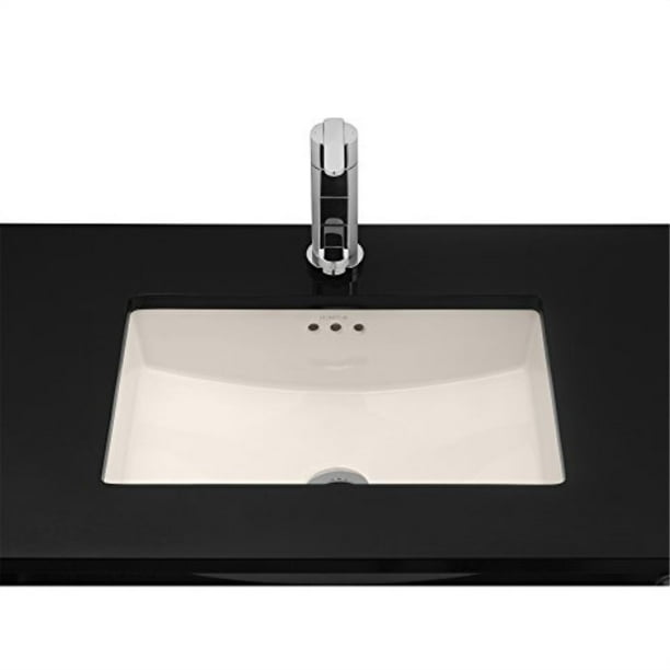 RONBOW Essence 20" Undermount Ceramic Vessel Bathroom Vanity Sink in Biscuit 200521BI Walmart
