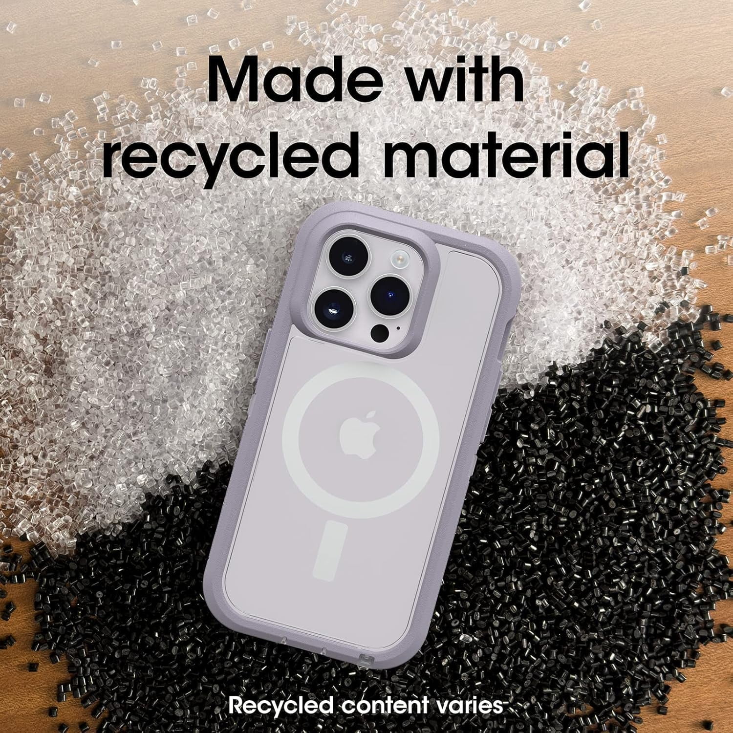 OtterBox iPhone 14 Pro Max (Only) - Defender Series XT Clear Case - Lavender Sky (Purple/Clear) - Screenless - Rugged - Snaps to MagSafe - Lanyard Attachment - Non-Retail Packaging