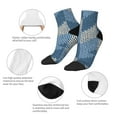 thumbnail image 5 of Naloa Cozy Knitted Blue Chevron Ankle Socks for Women Non Slip Socks No Show Socks Classic Low Cut Casual Socks Casual Socks, 5 of 7