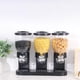 thumbnail image 4 of Dispensador de cereales de 1 pieza Recipiente de cocina Recipiente triple 3 Contador de organización Almacenamiento de alimentos frescos y secos para Negro Sunnimix dispensador de cereales, 4 of 8