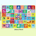 thumbnail image 4 of Kids Educational Learning Rug ABC Alphabet Month Weather Week Shapes Play Carpet for Bedroom Classroom 78.7X59 INCH, 4 of 5
