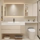 thumbnail image 5 of Large Nordic Modern Bathroom Cabinet Organizer Washbasin White Storage Cabinet Vanity Sink Meuble Salles De Bain Furniture My Lux Decor Round, 5 of 23