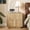 Arched Carved-Natural, variant on WIRRYTOR Modern Nightstands for Bedroom Set of 2, Sculptural Arched Carved Bedside Table with Round Corners, 2 Drawers Walnut Accent End Table