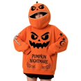 thumbnail image 2 of Sweatshirt for Women Halloween Cute Pumpkin Oversized Sweatshirt | Halloween Pumpkin Hoodie Oversized Wearable Blanket with Long Sleeve Cozy Plush Pocket, 2 of 5