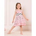 thumbnail image 3 of IWEMEK Girl Dresses Bow Knot Cow Pattern Pink Party Dress Fashion Chic Princess Cuteness Outfits Comfy Leisure Clothes, 3 of 10