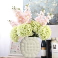 thumbnail image 5 of Artificial Flowers Large Silk Hydrangea Heads with Stems 90 Petals Fake Flowers for Wedding Home Party Shop Baby Shower Decor Pack of 6 (White), 5 of 5