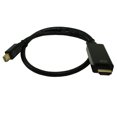 thumbnail image 2 of 1.5ft Mini DisplayPort to HDMI Cable 30AWG Gold Plated, 4Kx2K@30Hz, Black, 2 of 2