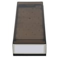 thumbnail image 2 of Card File Holder Organizer, Fine Workmanship Iron Plastic High Transparent Cover Hold 800 Business Cards Index Card Holder  For Organize Business Cards Black, 2 of 8