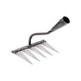 thumbnail image 3 of DOLITY Garden Rake Carbon Steel Agricultural Cultivator Rake Lawn/Leaf Rake Sharp Tines with 5 Tines, 3 of 9