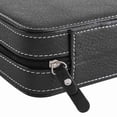 thumbnail image 4 of 8 Grids Watch Storage Box Organizer with Soft Fixing Band & Closure for Travel Business Home Case Display, 4 of 7