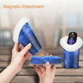 thumbnail image 4 of Fintie Plush Lined Double Eyeglasses Holder with Magnetic Base- Anti-scratch PU Leather Glasses Stand Case, Starry Sky, 4 of 7
