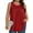 Solid Wine Red, variant on Plus Size Tank Tops for Women Tunic Sleeveless Shirts Dressy Casual Floral Blouses Loose Summer Tops