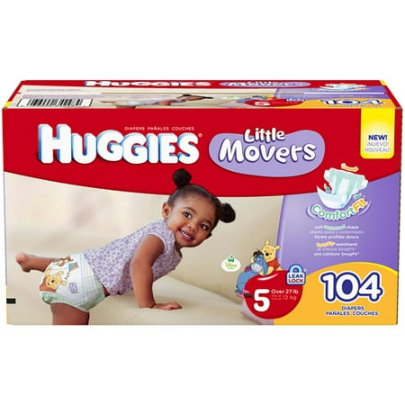 Huggies Little Movers Disney Baby Leak Lock Diapers Size 5 ...