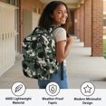 thumbnail image 4 of HELLHERO Camo Splatter Large Capacity School Bookbag for Daily Use Casual, Durable Lightweight 600D Polyester School Bag, 4 of 8