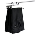 thumbnail image 4 of Perchero para pantalones negro resistente, retráctil, portátil, de acero inoxidable, organizador para armario y hogar., 4 of 4