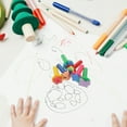thumbnail image 5 of BEADCEST Kids Finger Paint Set with Cartoon Designs and Easy Clean Sponges for Creative Fun Multi Color 6pcs, 5 of 5