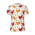 thumbnail image 5 of Wukai Flower Chicken Print Men's Short-Sleeved Mesh T-Shirt,Quick-Dry Short Sleeve Workout T-Shirt-3X-Large, 5 of 8