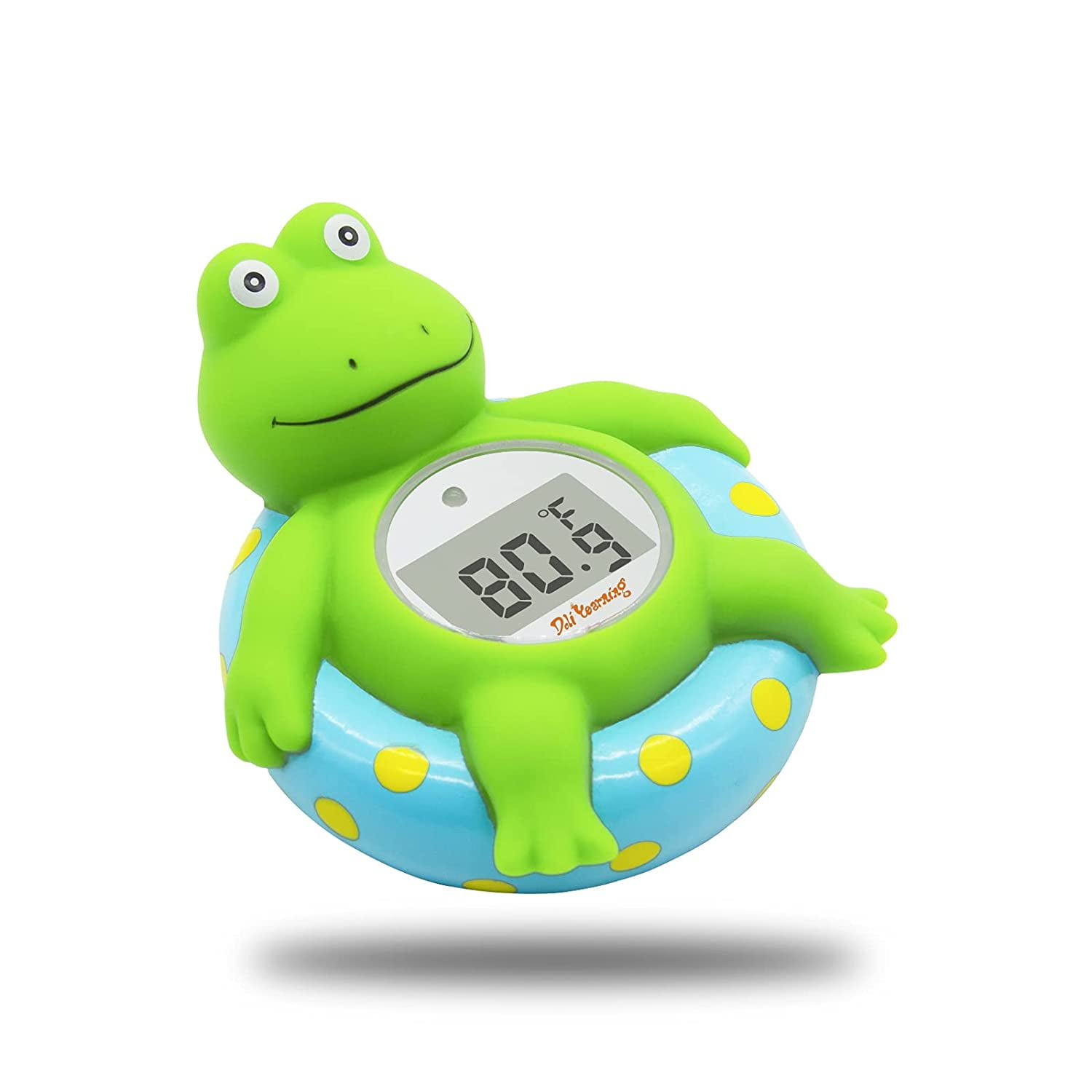 Bath Thermometer with Room Temperature| Fahrenheit and Celsius|Frog Lovely Shape|Kids' Bathroom Safety Products| Bath Toys