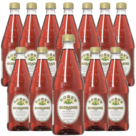 Rose’s Grenadine Syrup 12 Pack 25 OZ Bottle, | Perfect for Cocktails, Beverages, and Mixers