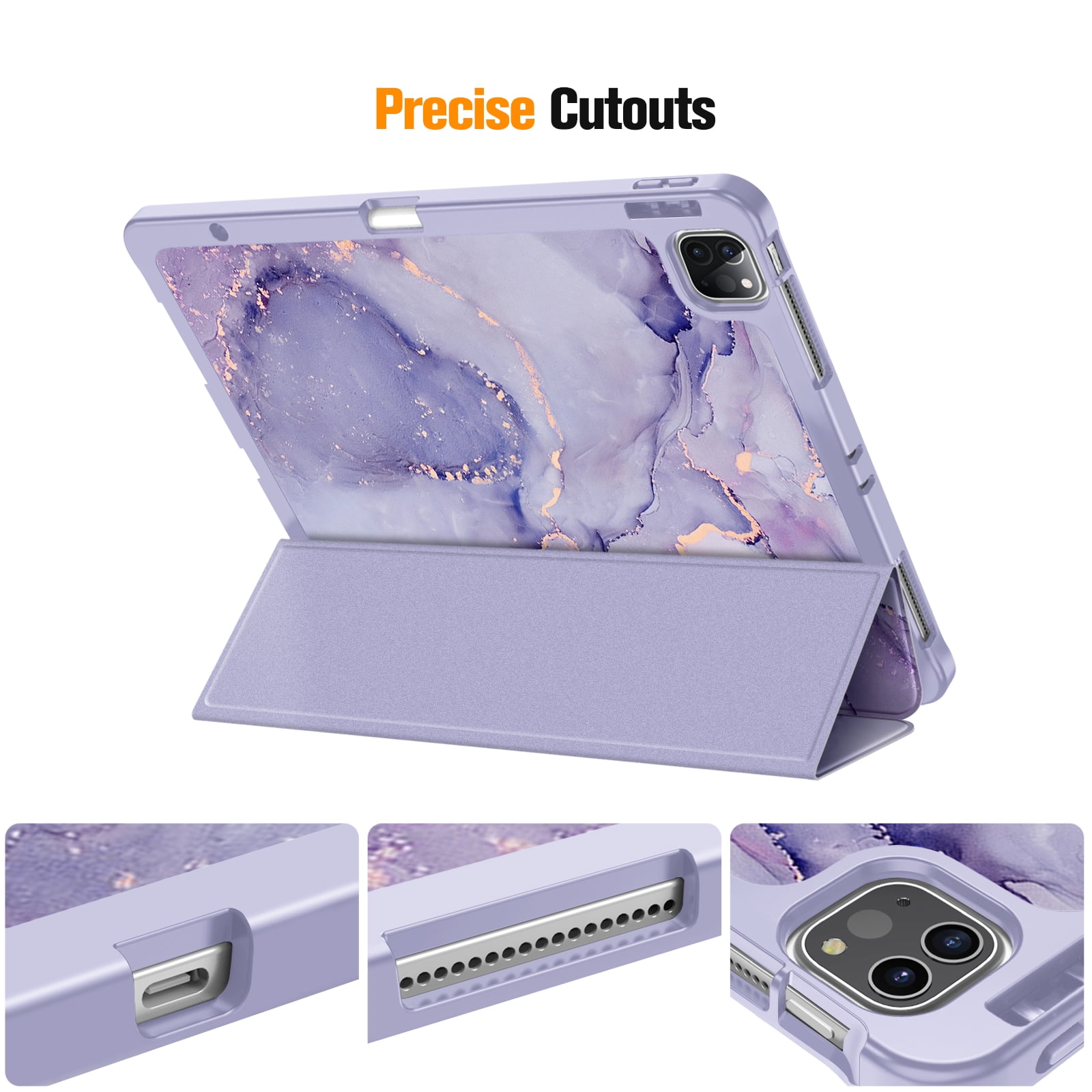Fintie TPU Case with Pencil Holder for iPad Pro 12.9-inch 5th/4th/3rd Generation - Slim Soft TPU Protective Cover with Auto Wake/Sleep for iPad Pro 12.9 (2021/2020/2018)