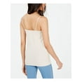thumbnail image 2 of MAISON JULES Womens White Heather Spaghetti Strap Scoop Neck Tank Top  Size S, 2 of 2