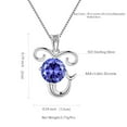 thumbnail image 5 of Hipunk Capricorn Zodiac Necklace December Birthstone Necklace Tanzanite Pendant 925 Sterling Silver Jewelry Christmas Birthday Gifts for Women, 5 of 8