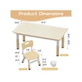 thumbnail image 2 of Bingirl Table And 6 Chairs Set With Storage Box. H Adj Toddler Table And Chair Set For Ages 2-10. Graffiti Desktop. Non-Slip Legs. Children Activity Table For Daycare Classroom Home (, 2 of 8