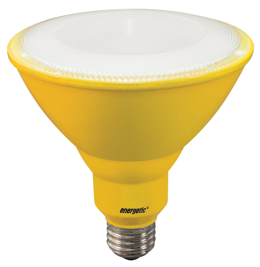 Energetic LED Color Light Bulbs, 8W (60W Equivalent), Yellow, Par38