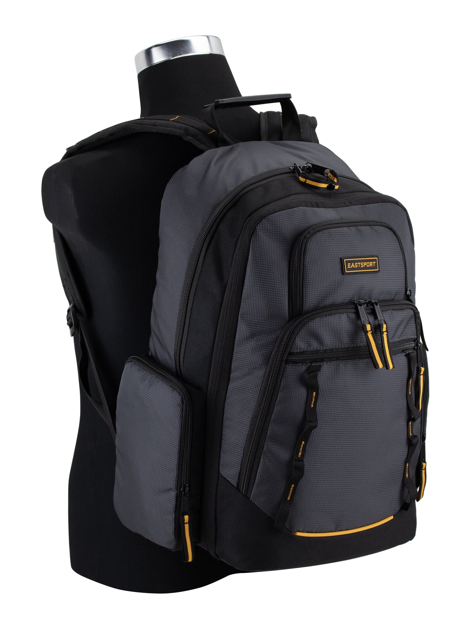 Eastsport Unisex Diamond Expandable Recycled Backpack, Nine Iron