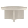 thumbnail image 4 of Evelyn&Zoe Holm 32" Wide Round Coffee Table, Alder White, 4 of 10