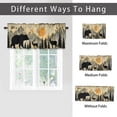 thumbnail image 6 of Forest Bear Window Curtains Valances Rustic Wooden Board Wild Animal Camping Country Nature Rod Pocket Valances for Bedroom Living Room Dining Room 54 by 18 in, 1 Panel, 6 of 6